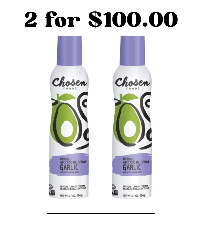 Garlic Avocado Oil Spray (4.7 Oz) – 2 for $100.00